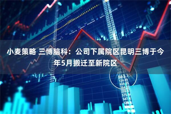 小麦策略 三博脑科：公司下属院区昆明三博于今年5月搬迁至新院区