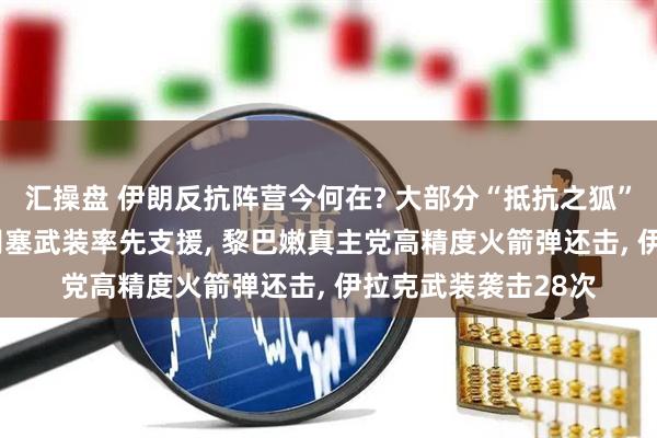 汇操盘 伊朗反抗阵营今何在? 大部分“抵抗之狐”成员已参战: 也门胡塞武装率先支援, 黎巴嫩真主党高精度火箭弹还击, 伊拉克武装袭击28次